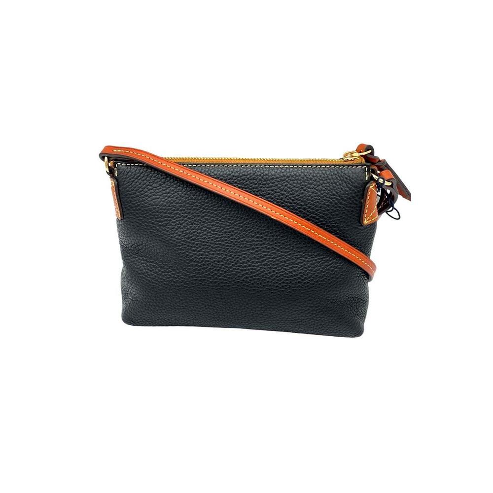 Dooney & Bourke Pebble Leather Ginger Crossbody and Wristlet Black - Picture 2 of 3
